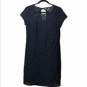 Ann Taylor LOFT Slip Lace Overlay Dress Size 8